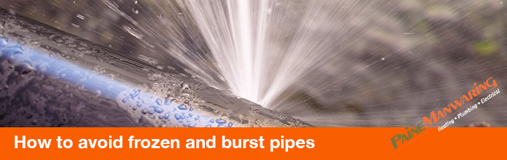 How to avoid frozen and burst pipes