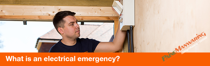 What is an electrical emergency?