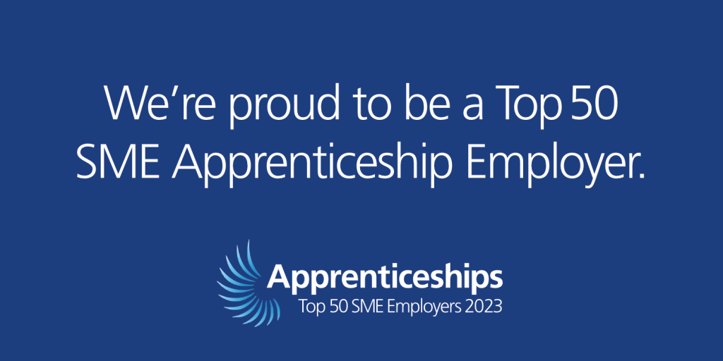 Paine Manwaring named as Top 50 SME Apprenticeship Employer
